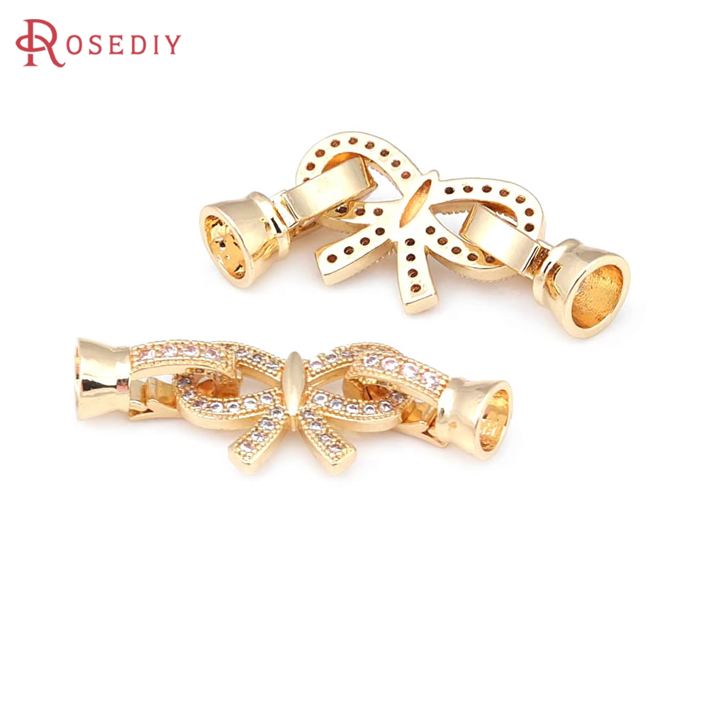 Jewelry Making Knots For Clasps - 18K Goldfarbene Unendlichkeitssymbol-Schleifenknoten-Herzform-Verbindungsverschlüsse für Lederseile Hochwertige
