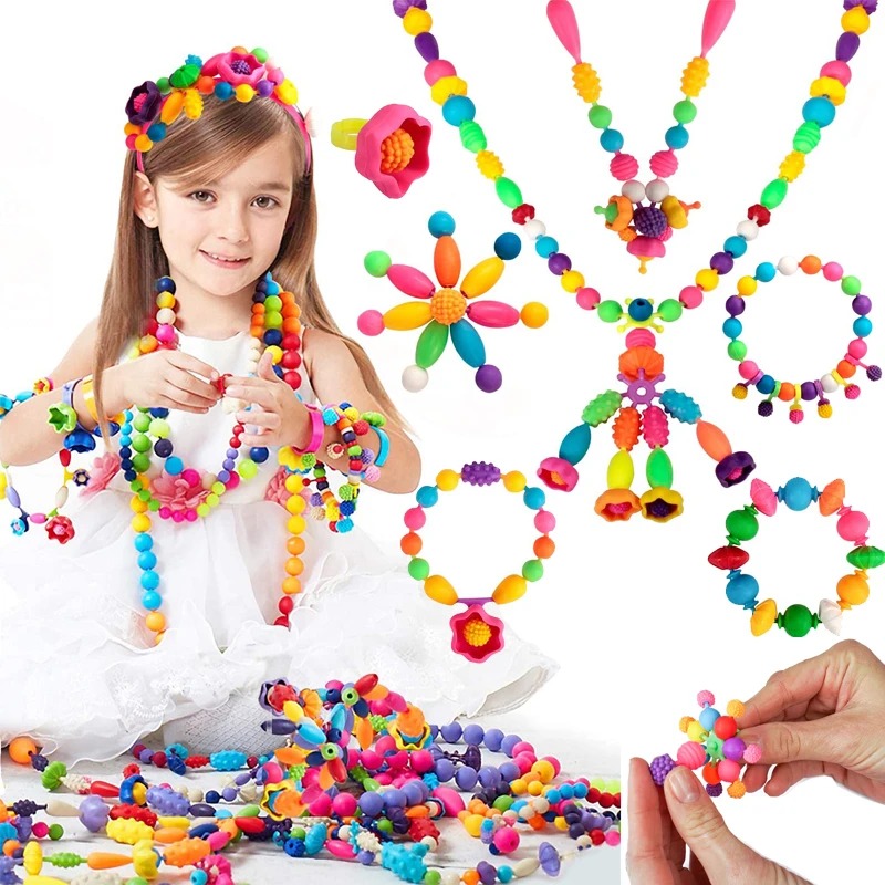 Jewelry Making For 5 Year Old - 188-608 Stück Pop-Perlen für Kinder, Mädchen,