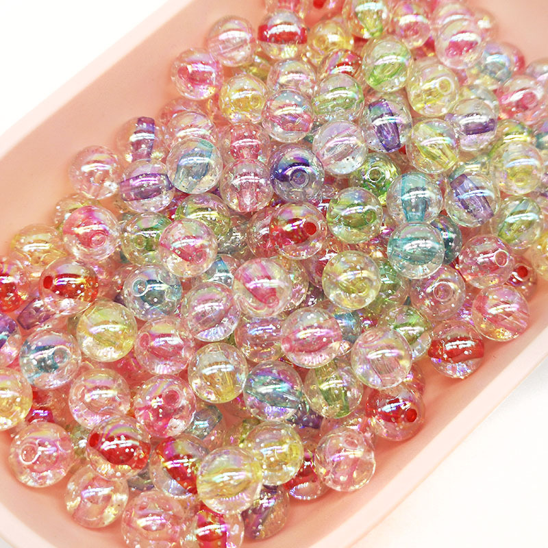 Jewelry Making For 5 Year Old - 50Pcs 10mm Acryl Perlen Bunte Gefärbt