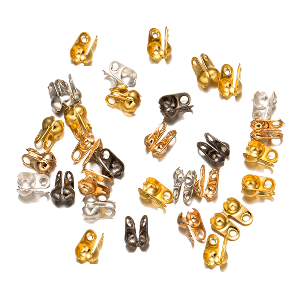 Jewelry Making Knots For Clasps - 200 stücke Metall Crimp End spitzen