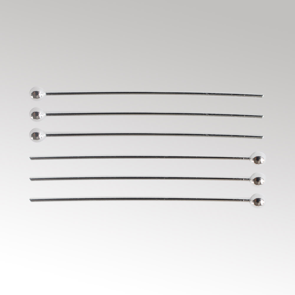 Jewelry Making Pieces - 925er Sterlingsilber-Kugelkopfstifte für die Schmuckherstellung, silberne