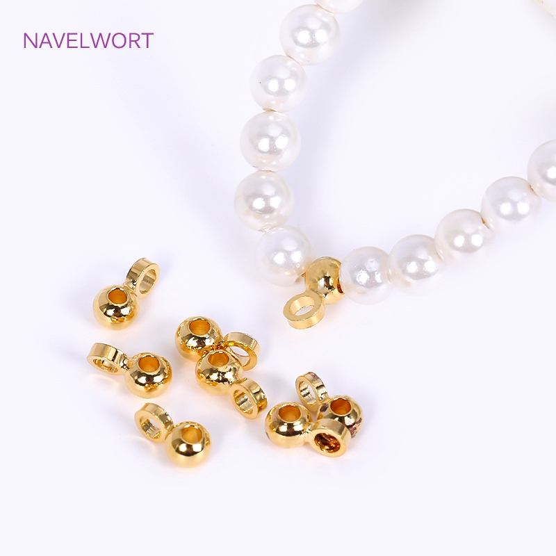 Jewelry Making Knots For Clasps - Messing 18K vergoldet Karabinerverschluss Spaltringe Calotte