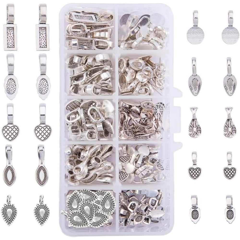 Jewelry Making Pieces - 200 Stück 10-teilige flache Pad-Bügel aus