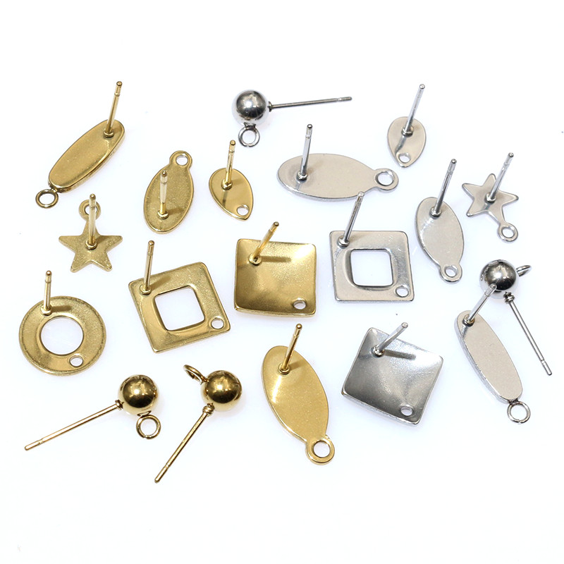 Jewelry Making Pieces - 20 Stück Edelstahl Handwerk Ohrring Studs