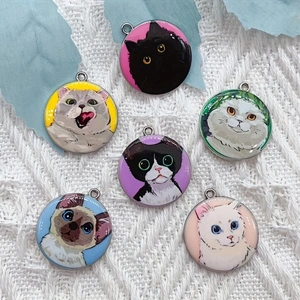 10 Stück Cartoon-Tier-Katzen-E – Jewelry Making Necklaces Bewertung und Preis