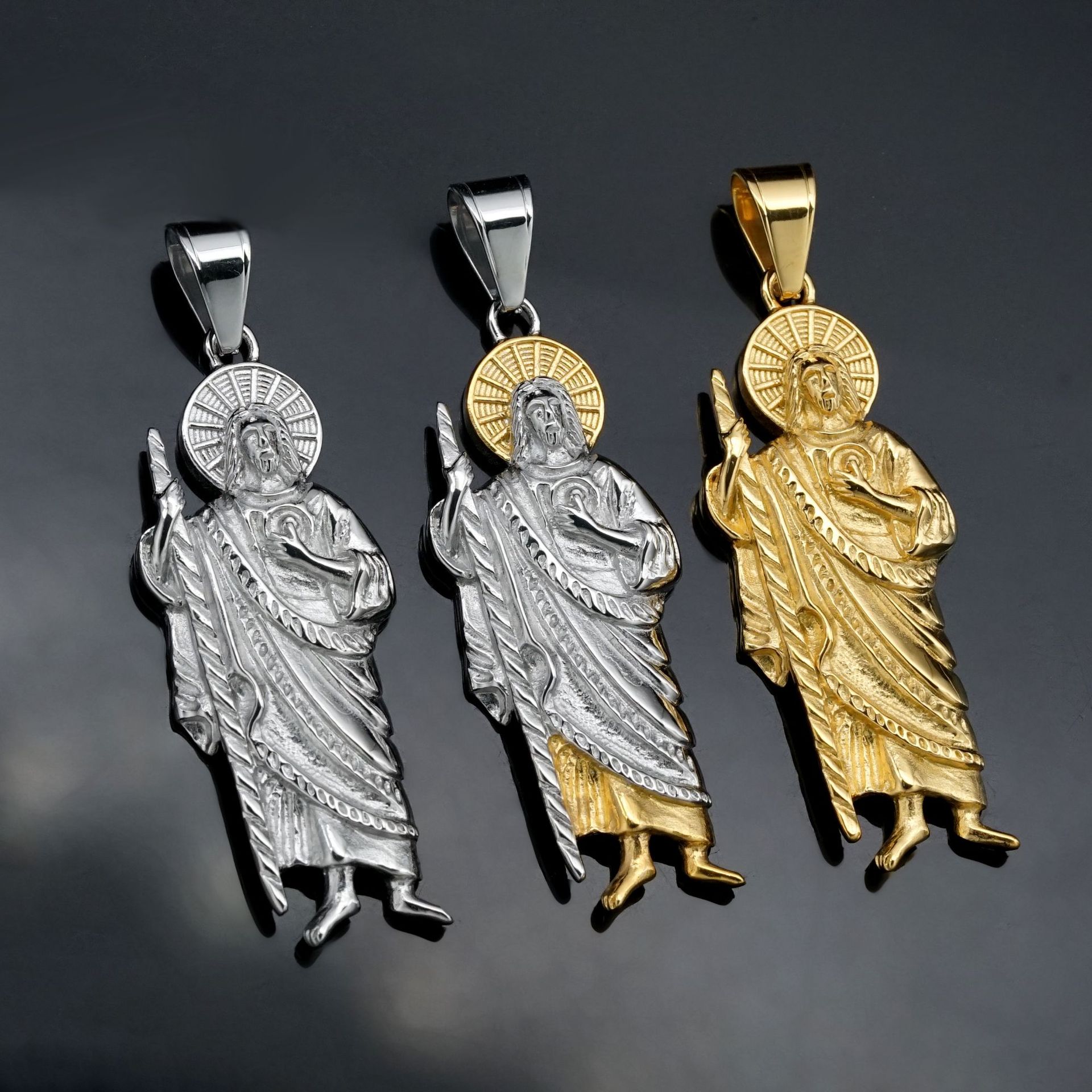 Santa Muerte 316L Edelstahl An – Jewelry Making Singapore Bewertung und Preis