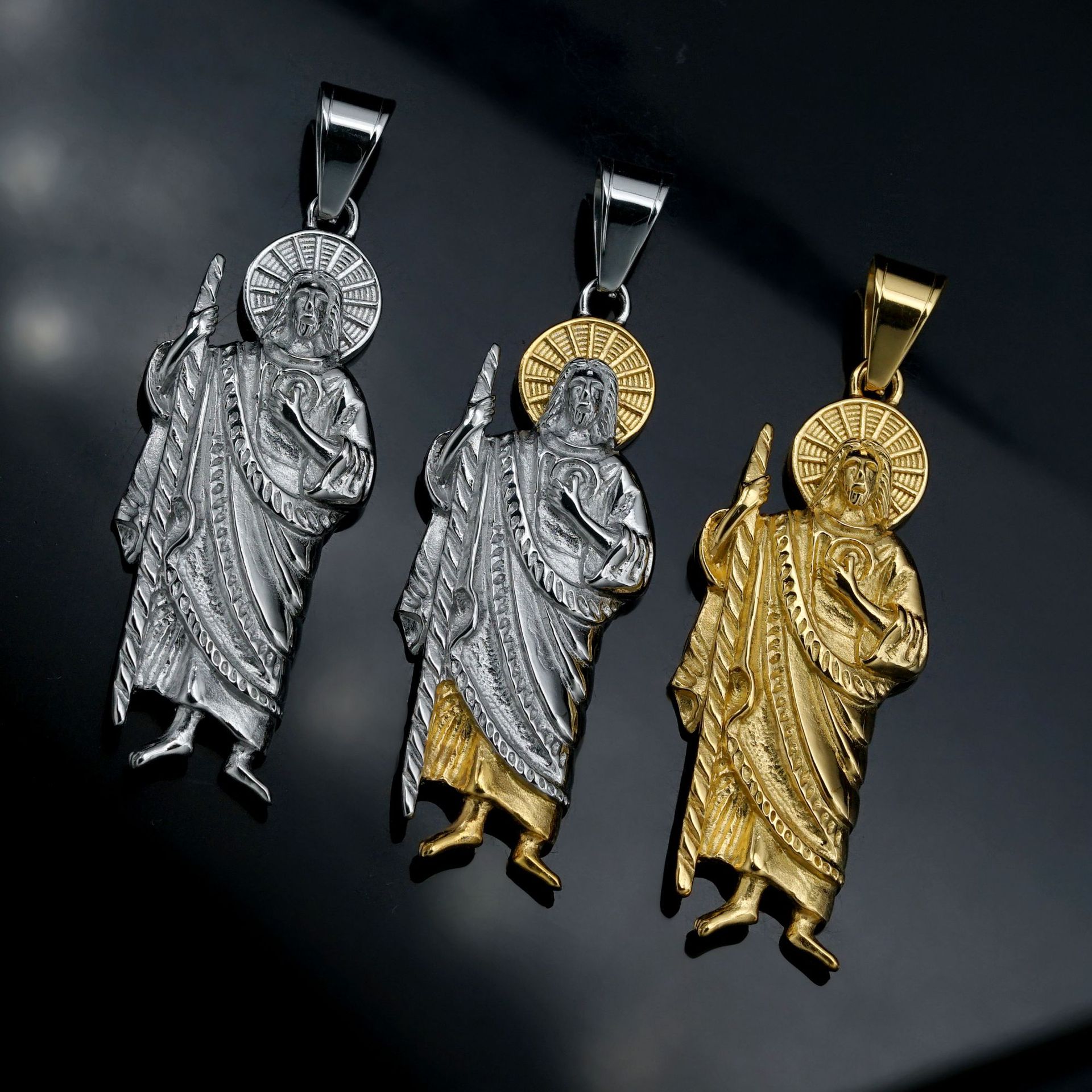 Santa Muerte 316L Edelstahl An – Jewelry Making Singapore Bewertung und Preis
