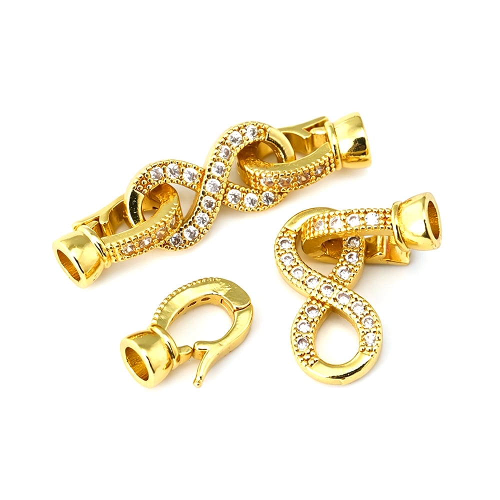 18K Goldfarbene Unendlichkeits – Jewelry Making Knots For Clasps Bewertung und Preis