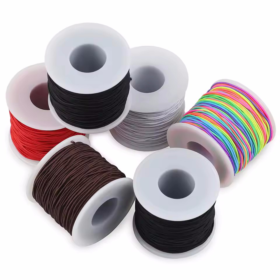 Regenbogen-elastische Perlensc – Jewelry Making Yarn Bewertung und Preis