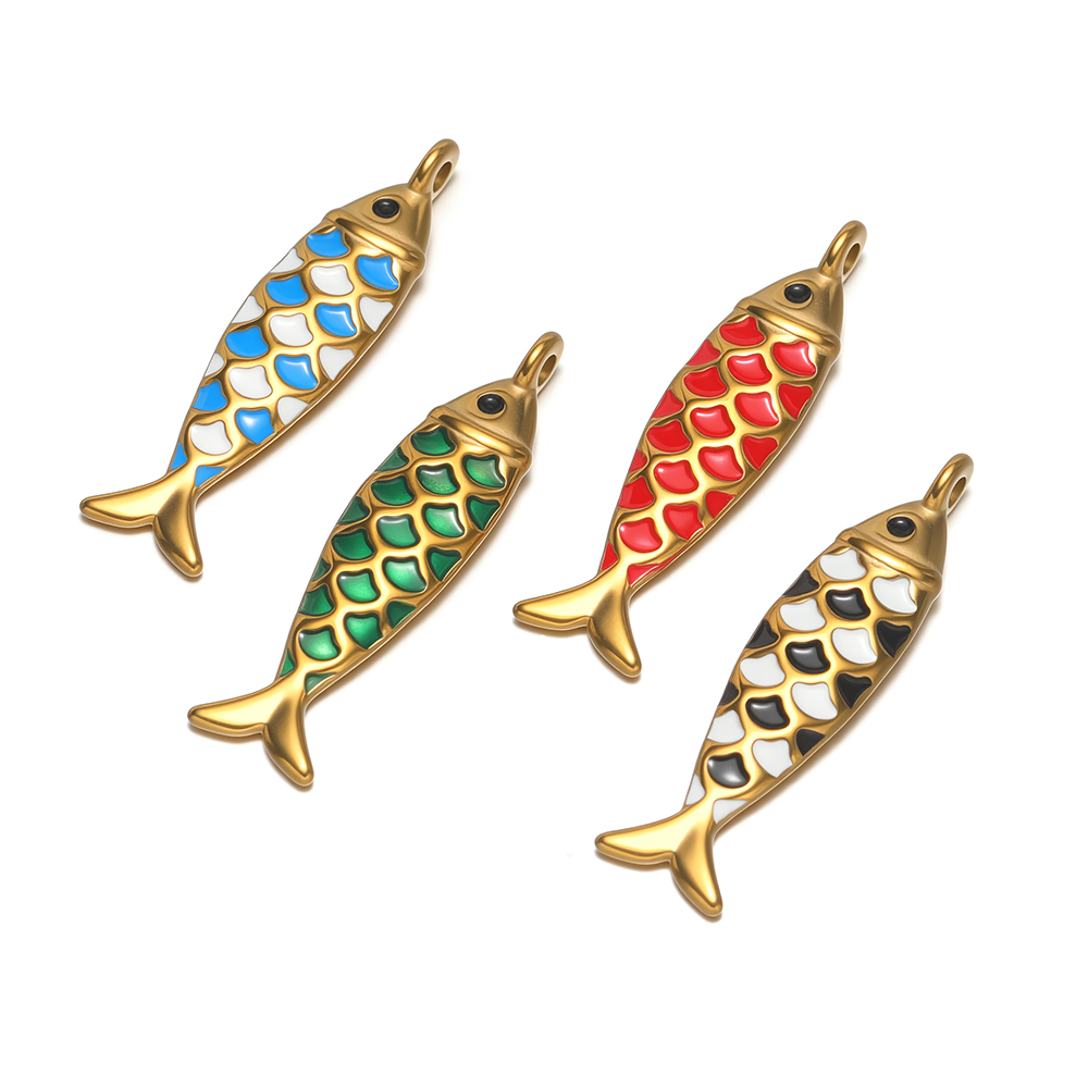 4 Stück Edelstahl-Emaille-Fisc – Jewelry Making For Kids Bewertung und Preis