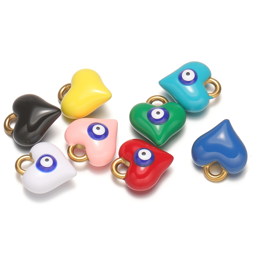 5 Stück Edelstahl-Emaille-Herz – Jewelry Making For Kids Bewertung und Preis