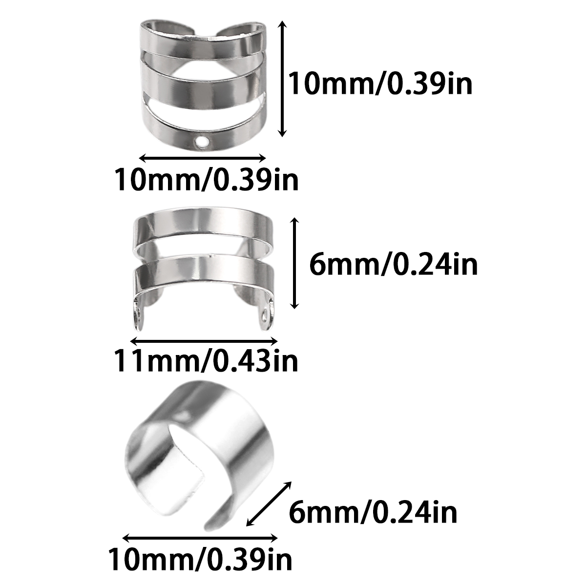 10-11mm Edelstahl Doppel-/Drei – Jewelry Making Yarn Bewertung und Preis