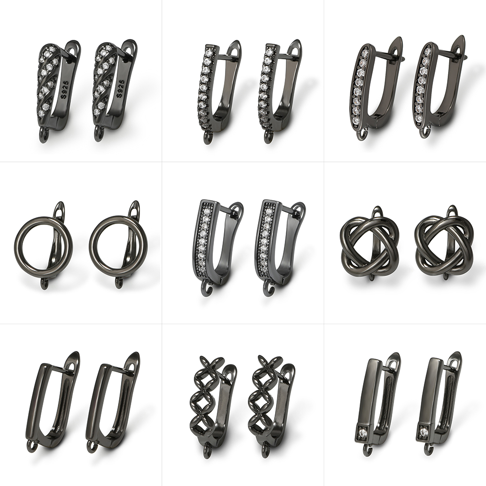 YANASI 1 Paar Waffen-Schwarz M – Jewelry Making Findings Bewertung und Preis