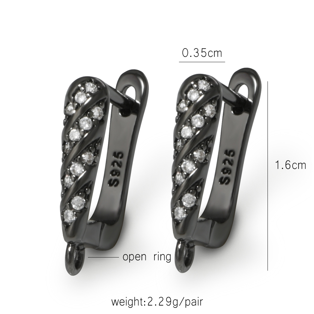 YANASI 1 Paar Waffen-Schwarz M – Jewelry Making Findings Bewertung und Preis