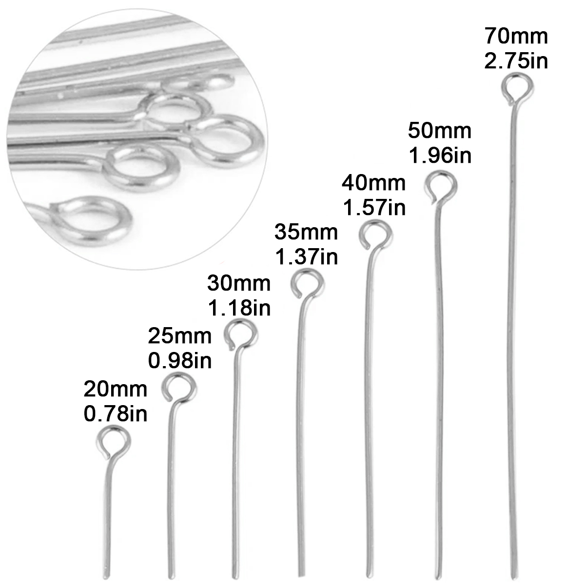 100 Stück/Set Edelstahl Ösenna – Jewelry Making Pieces Bewertung und Preis