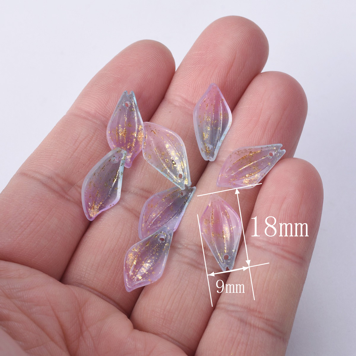 10 Stück Blütenblattform 18 x  – Jewelry Making Qc Bewertung und Preis
