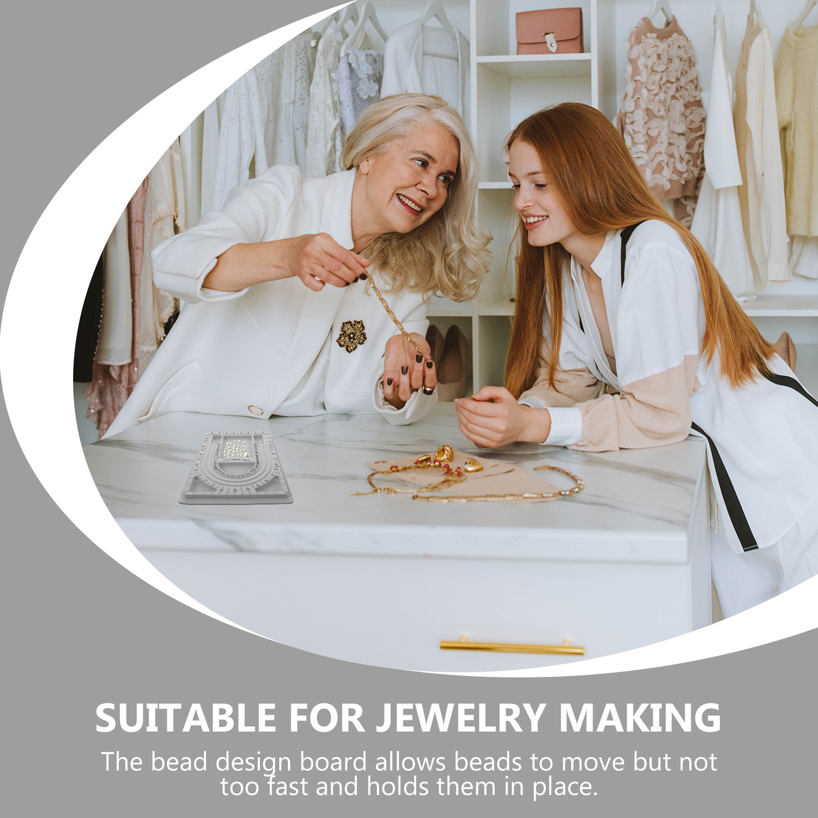 2er-Set Perlen-Designbrett Sch – Jewelry Making Necklaces Bewertung und Preis