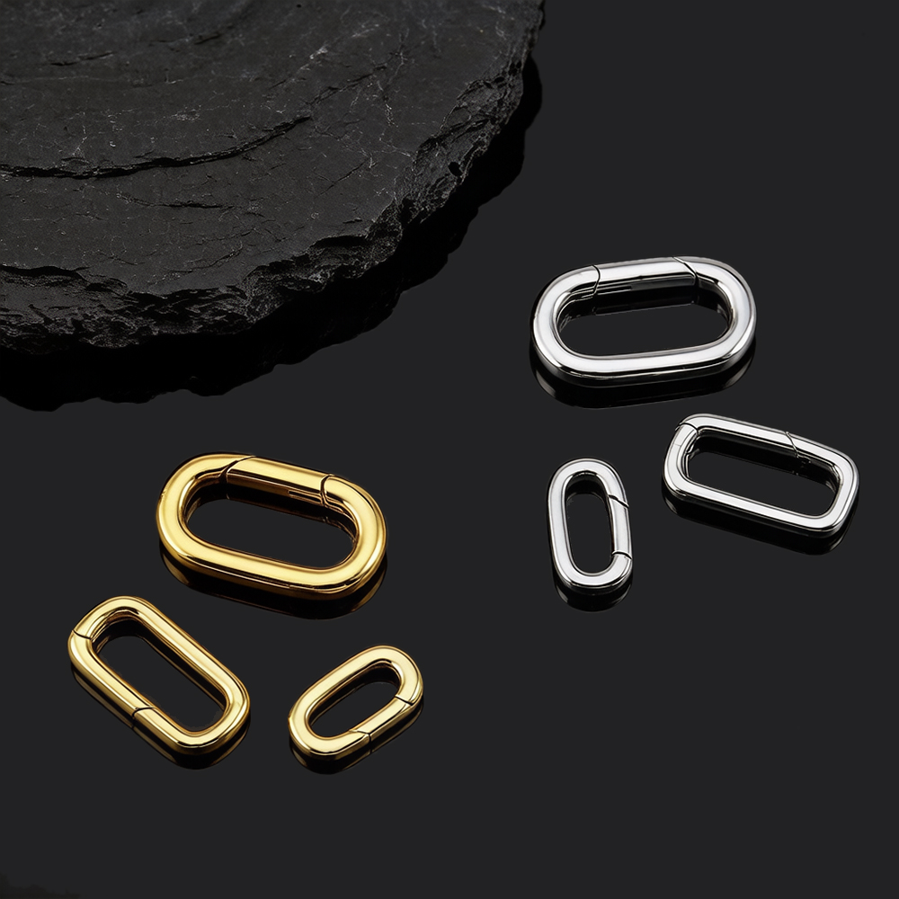 2 Stück 18K vergoldete ovale K – Jewelry Making Findings Bewertung und Preis