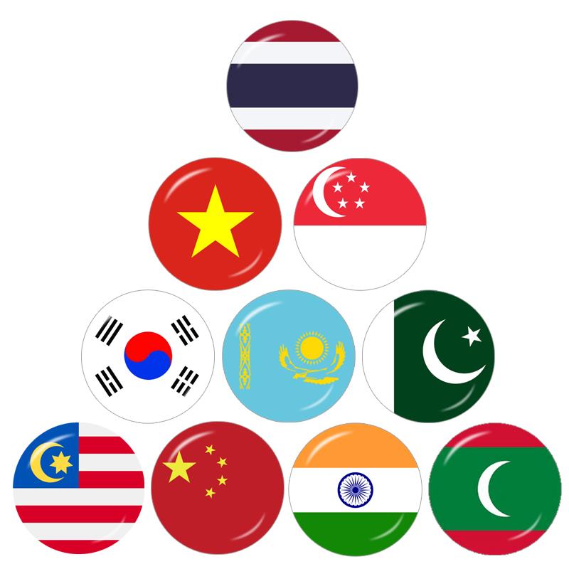 Asien Flagge China Thailand Si – Jewelry Making Singapore Bewertung und Preis